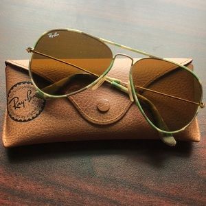 Camo aviator ray bans